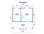 Каркасный дачный дом «Абинск»