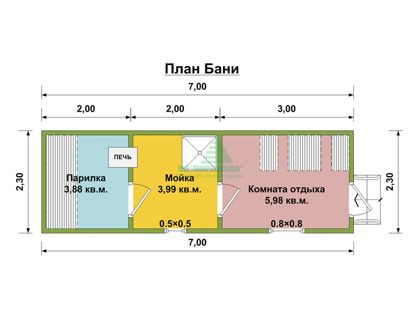 Мобильная баня «МБ-6»