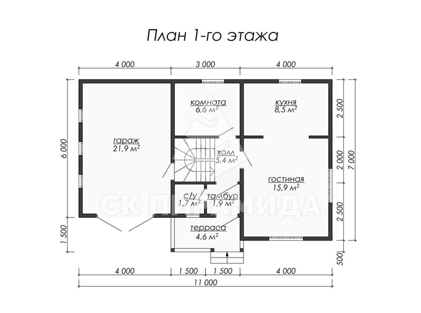 Каркасный дом «Ясногорск»